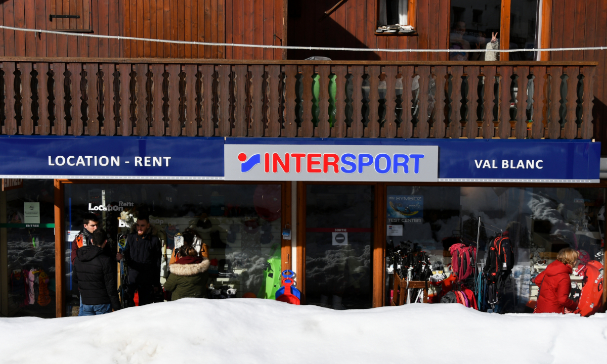 Vitrine Intersport Val Blanc Arêches