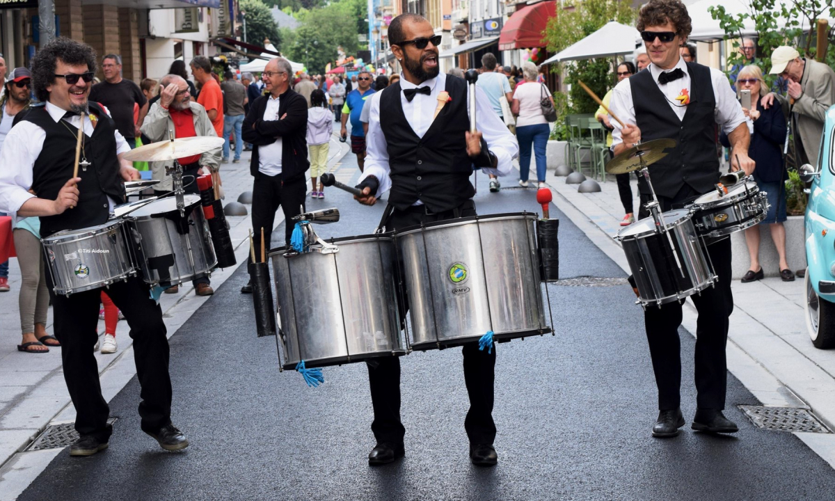 Musiciens de rue percussions