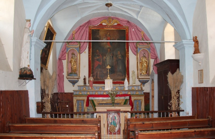 Intérieur de la chapelle du Bersend